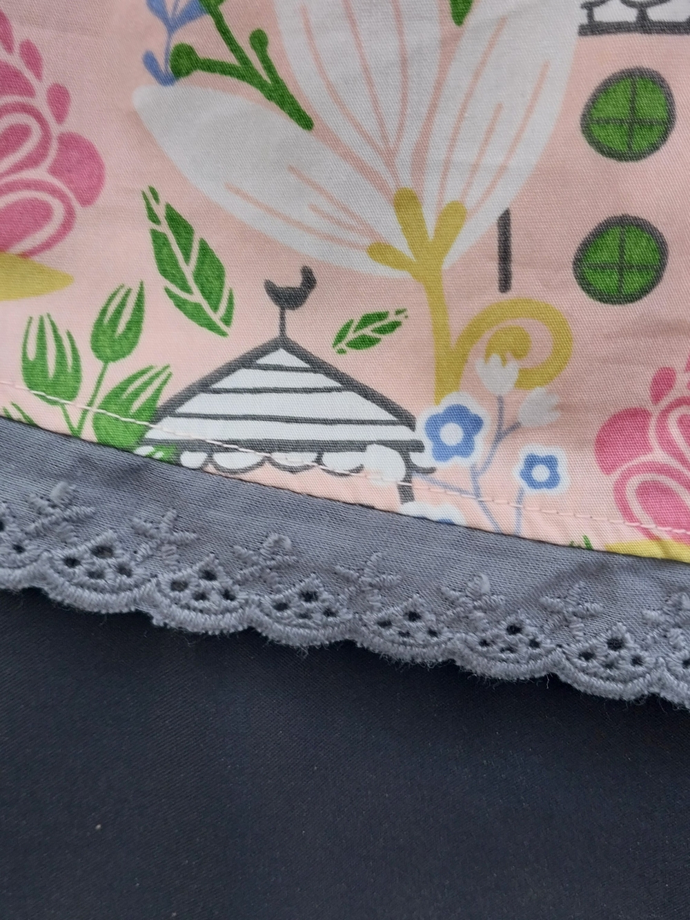 Matilda Jane Homeward Bound Print Skirt with Striped Waistband NWT - Picture 4 of 7